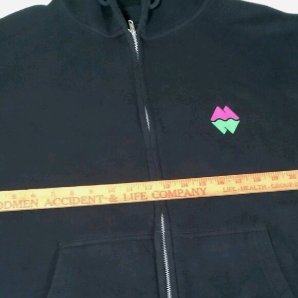 Meow Wolf Sweatshirt XL Black Neon Immersive Art Full Zip Hoodie Hooded - Picture 4 of 12